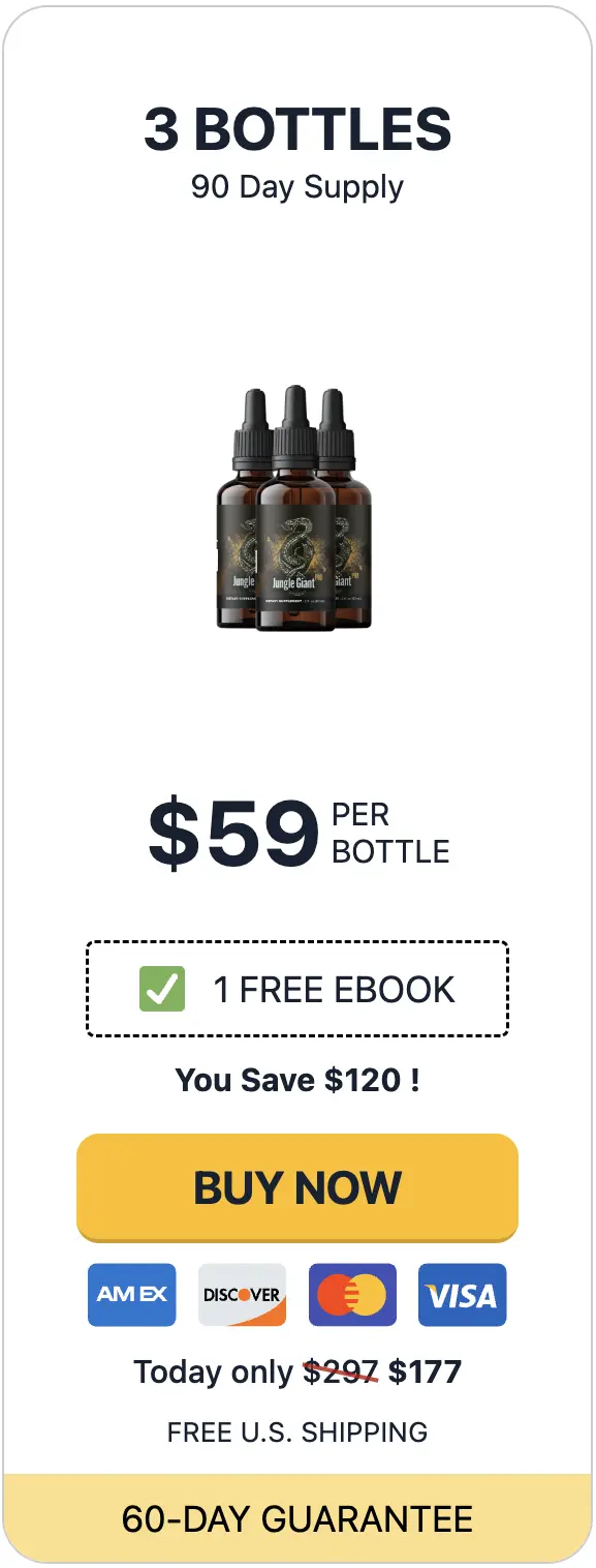 Jungle Giant Pro three bottles