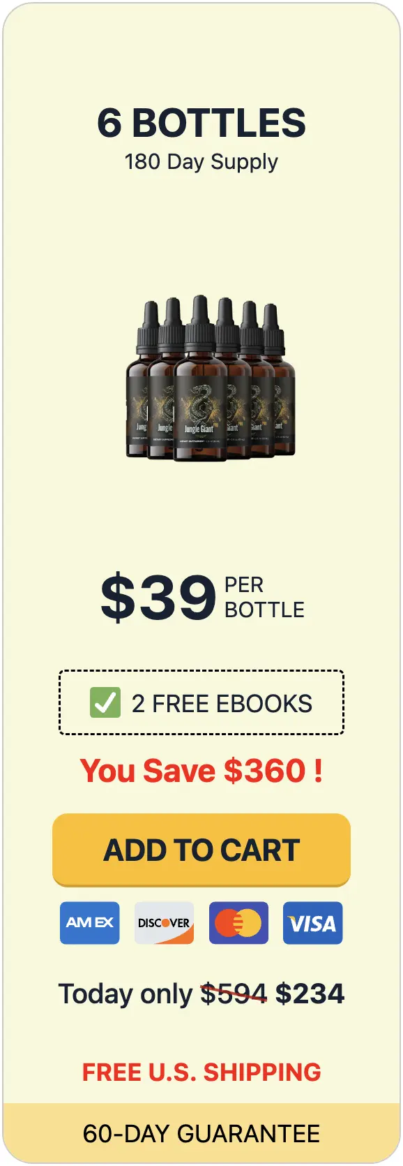 Jungle Giant Pro six bottles
